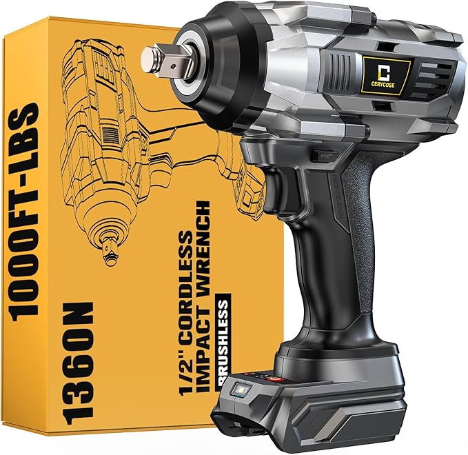 Cordless Impact Wrench 1/2 inch Compatible with