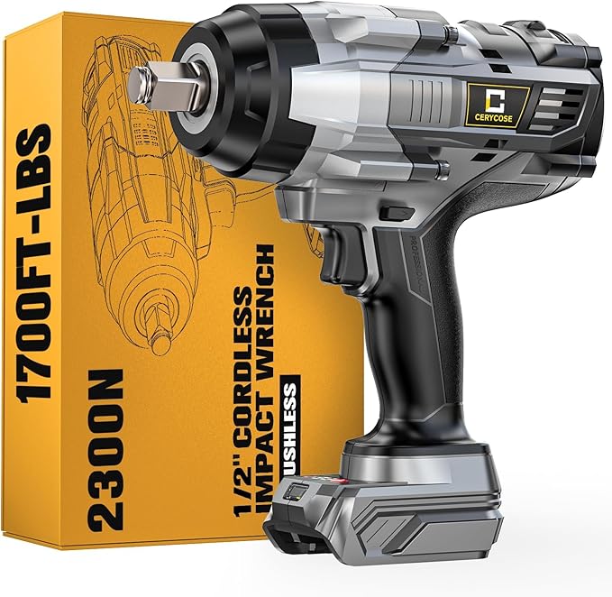 Cordless Impact Wrench 1/2 inch Compatible with